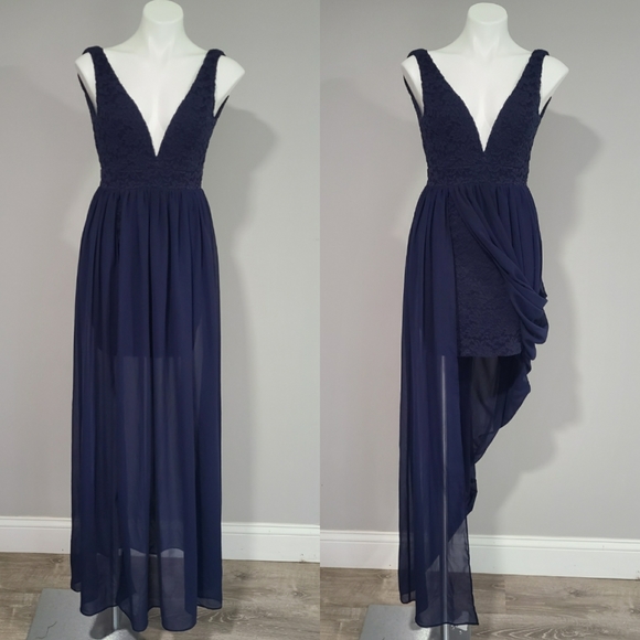 Lulus Dresses & Skirts - Lulu's Make Way for Wonderful Dress Navy